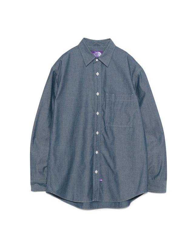 노스페이스 퍼플라벨 노스페이스 퍼플라벨 Regular Collar Chambray Field Shirt 샴브레이 셔츠 2컬러 N25FG061 착용컷