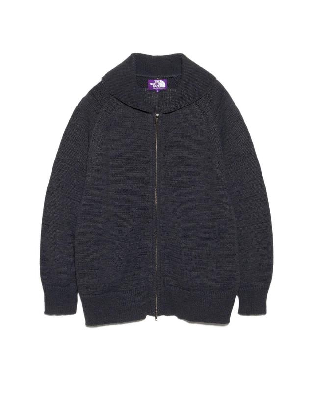 노스페이스 퍼플라벨 노스페이스 퍼플라벨 Tape Yarn Field Sweater 집업 니트 스웨터 2컬러 N26SJ022 착용컷