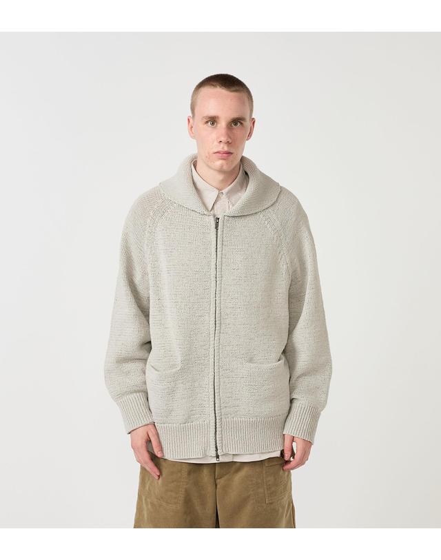 노스페이스 퍼플라벨 노스페이스 퍼플라벨 Tape Yarn Field Sweater 집업 니트 스웨터 2컬러 N26SJ022 착용컷