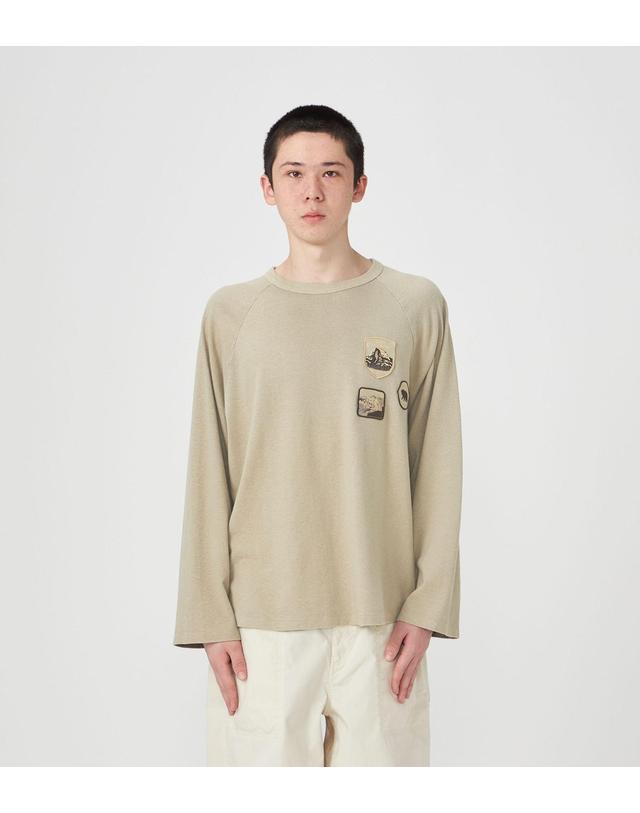노스페이스 퍼플라벨 노스페이스 퍼플라벨 Garment Dyed Field Baseball Tee 긴팔 티셔츠 2컬러 N26FH032 착용컷