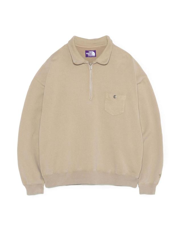 노스페이스 퍼플라벨 노스페이스 퍼플라벨 Garment Dyed Field Half Zip Sweatshirts 반집업 스웨트 셔츠 N26FH056 착용컷