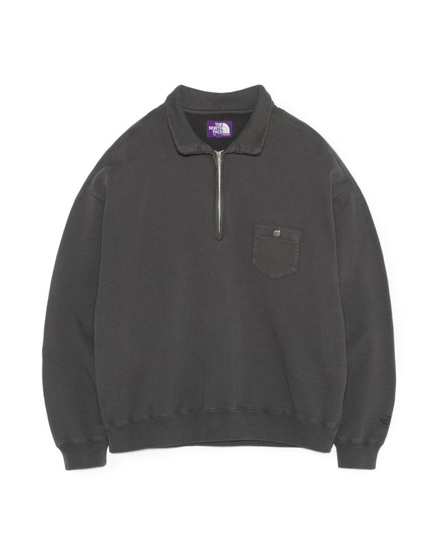 노스페이스 퍼플라벨 노스페이스 퍼플라벨 Garment Dyed Field Half Zip Sweatshirts 반집업 스웨트 셔츠 N26FH056 착용컷
