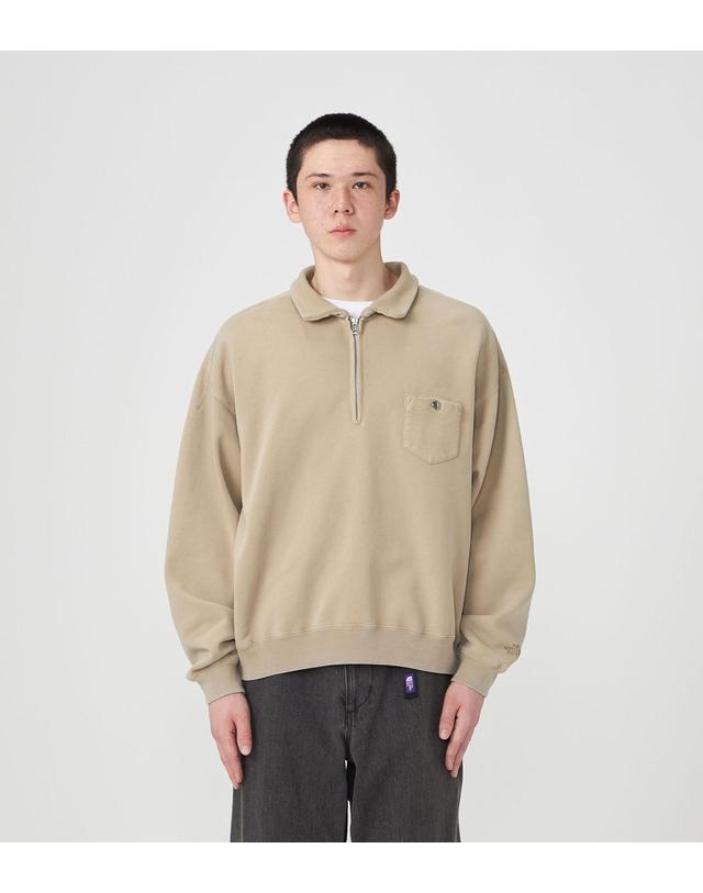 노스페이스 퍼플라벨 노스페이스 퍼플라벨 Garment Dyed Field Half Zip Sweatshirts 반집업 스웨트 셔츠 N26FH056 착용컷