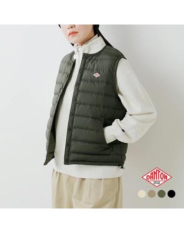 단톤 DANTON 크루넥 이너 다운 베스트 여성 경량 패딩 조끼 6컬러 DT-A0002RRT