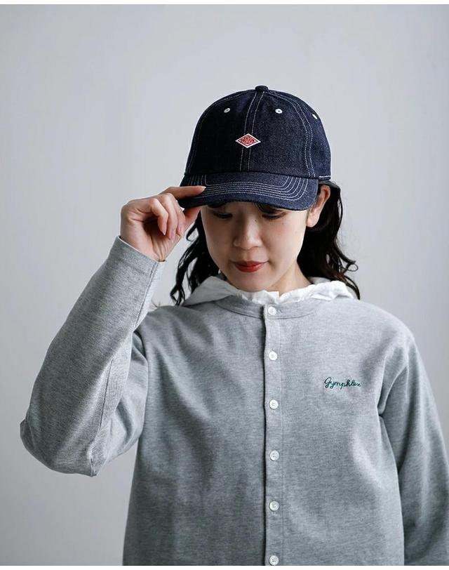 단톤 단톤 DANTON 데님 6패널 캡 볼캡 남녀 공용 모자 2컬러 DT-H0227YMN 착용컷