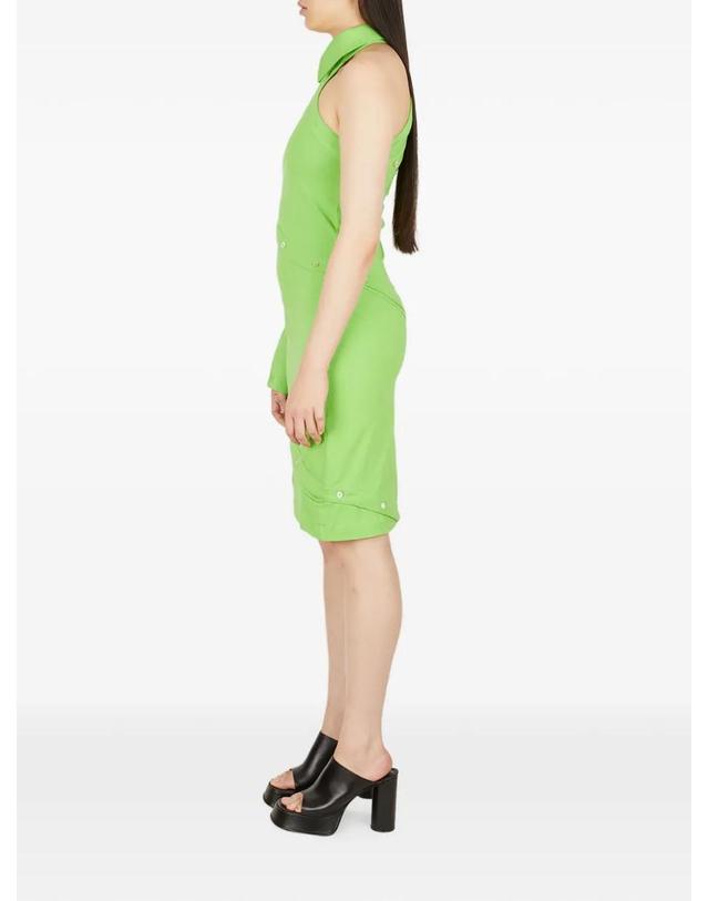 니나모우나 [해외직구] 26 FW Ninamounah 칼라 버튼 컷아웃 드레스 D03APPLEGREEN TP454559386 착용컷