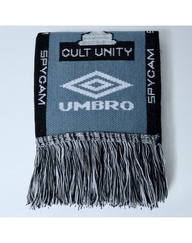 [해외직구] 26 FW 엄브로 Cult Unity 컬트 유니티 자카드 프린지 머플러 블루블랙 UBMW232YA11 BLK0028