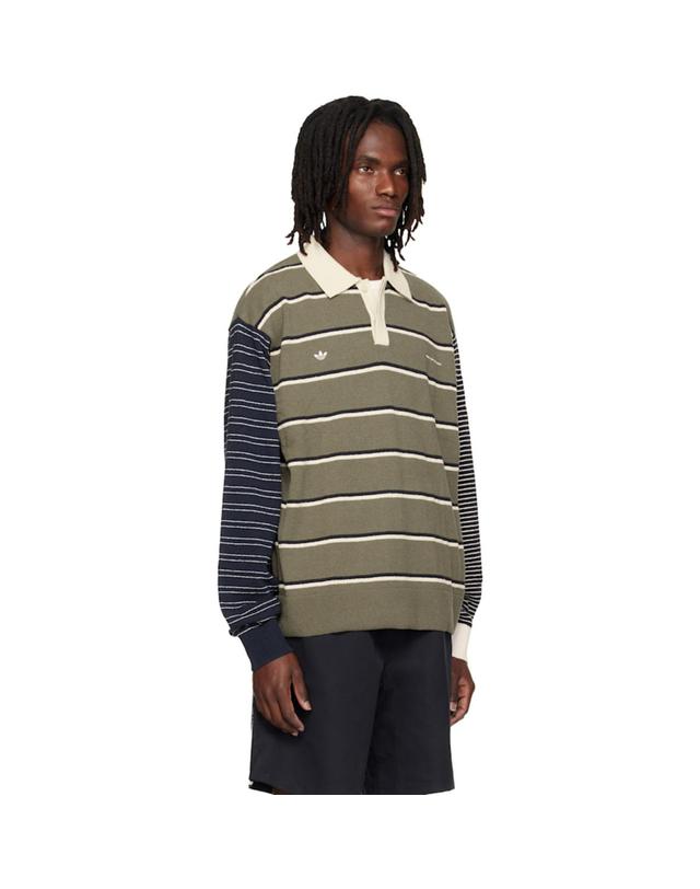 송포더뮤트 [해외직구] 26 FW 송 포 더 뮤트 그린 adidas Edition 007 L S 럭비 폴로 셔츠 262699M212000 착용컷