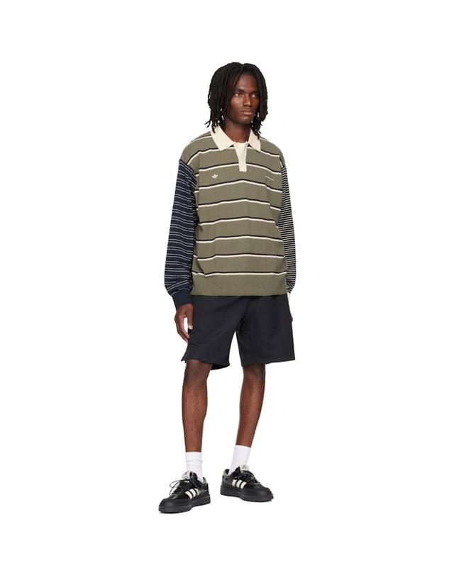 송포더뮤트 [해외직구] 26 FW 송 포 더 뮤트 그린 adidas Edition 007 L S 럭비 폴로 셔츠 262699M212000 착용컷