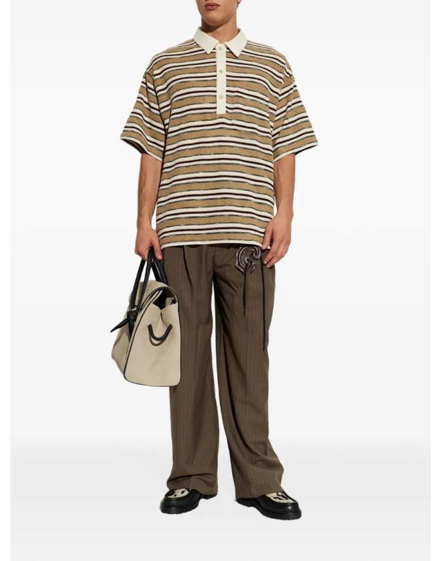송포더뮤트 [해외직구] 26 FW 송 포 더 뮤트 striped short sleeve polo shirt 262MTS037 TP459366403 착용컷