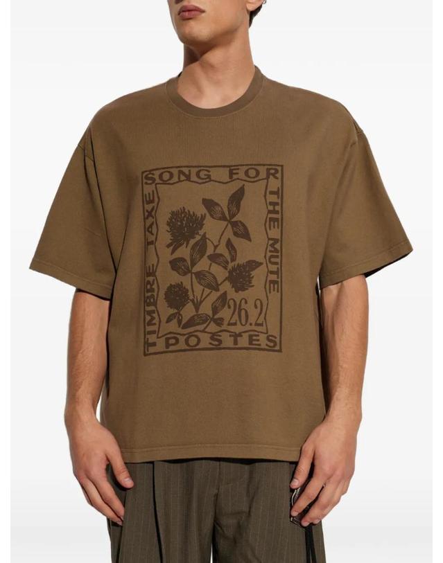 송포더뮤트 [해외직구] 26 FW 송 포 더 뮤트 graphic print T shirt 262MTS036P150 TP459239026 착용컷