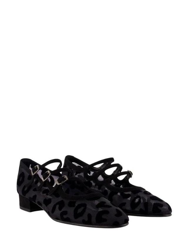 카렐 [해외직구] Carel Ariana R 스트랩 발레 플랫 33363701 BLACKMESHSPLITSUEDE TP979911713 착용컷