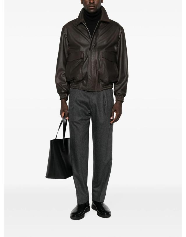 아르마 [해외직구] ARMA Bari zip up leather jacket 12188709454088 TP725389997 착용컷