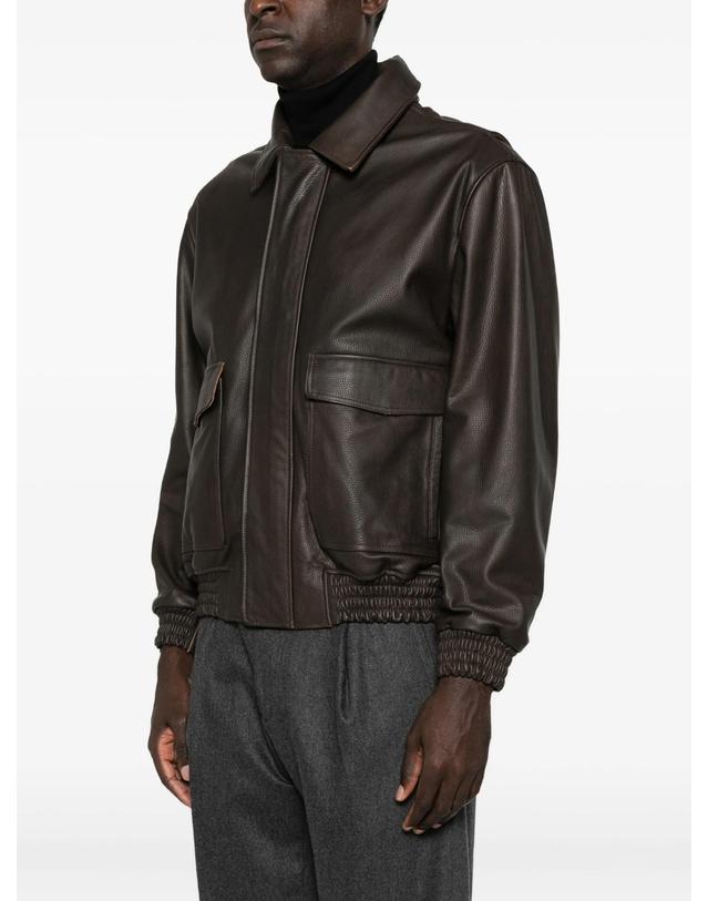 아르마 [해외직구] ARMA Bari zip up leather jacket 12188709454088 TP725389997 착용컷