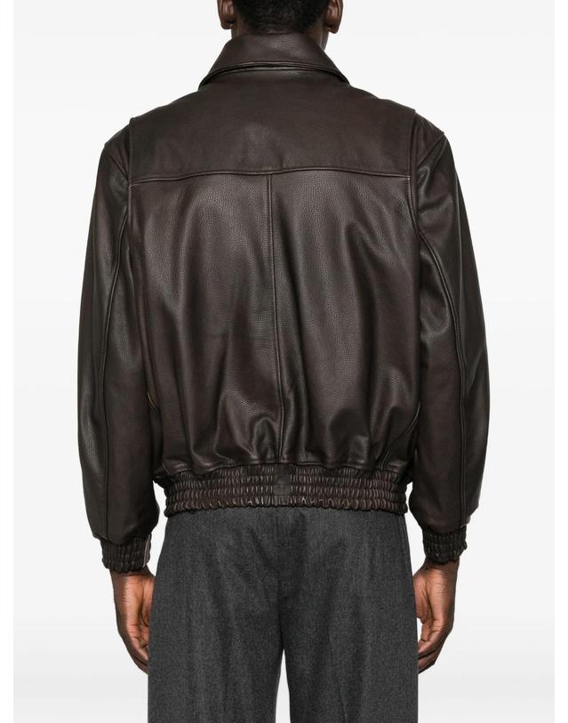 아르마 [해외직구] ARMA Bari zip up leather jacket 12188709454088 TP725389997 착용컷