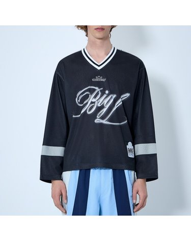 [해외직구] 26 FW 어웨이크 NY The Big Picture Hockey 메쉬 티셔츠 블랙 AWK SP26 TP008