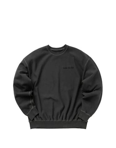 [해외직구] 26 FW Awake NY 피그먼트 다이 로고 자수 크루 넥 스웨트셔츠 AWKFW22CN001BLK TP456156450