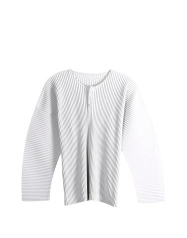 [해외직구] 옴므 플리세 이세이 미야케 plisse effect henley T shirt 12296546418952 TP725716267