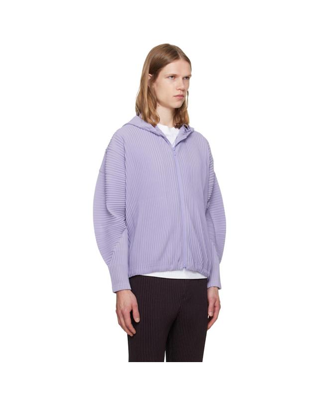 옴므플리세 이세이미야케 [해외직구] 옴므 플리세 이세이 미야케 퍼플 먼슬리 컬러 줄라이 후드티 HP68JL071 TP876258728 착용컷