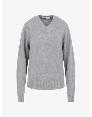 [해외직구] 26 FW 까르뱅 melange effect V neck sweater 6262K21317 TP459953083