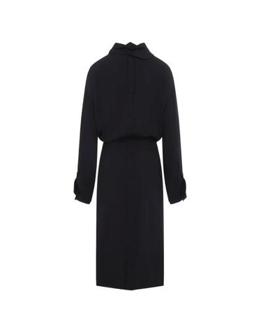[해외직구] 26 FW 까르뱅 Orchid button down silk midi dress 6262K21109 TP460029394