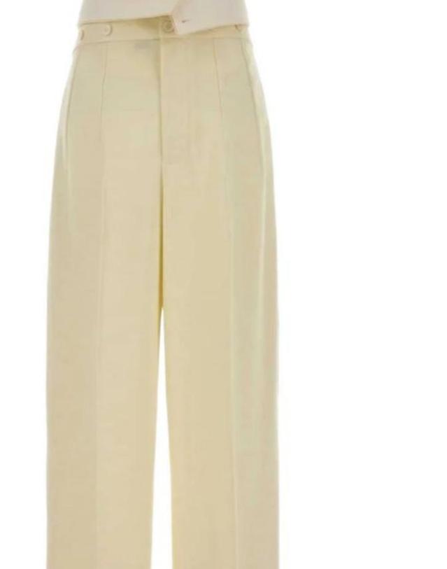 까르뱅 [해외직구] 26SS 까르뱅 크림 개버딘 OrchidA¨ pant 6261K21377N002 TP575187548 착용컷