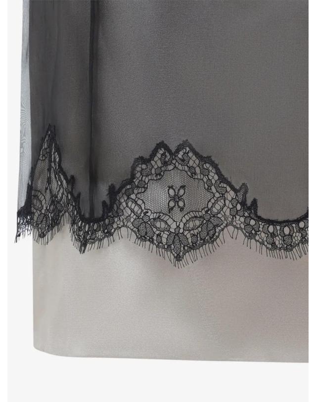 까르뱅 [해외직구] 26 FW 까르뱅 lace trimmed silk midi dress 6262K21320 TP459843680 착용컷