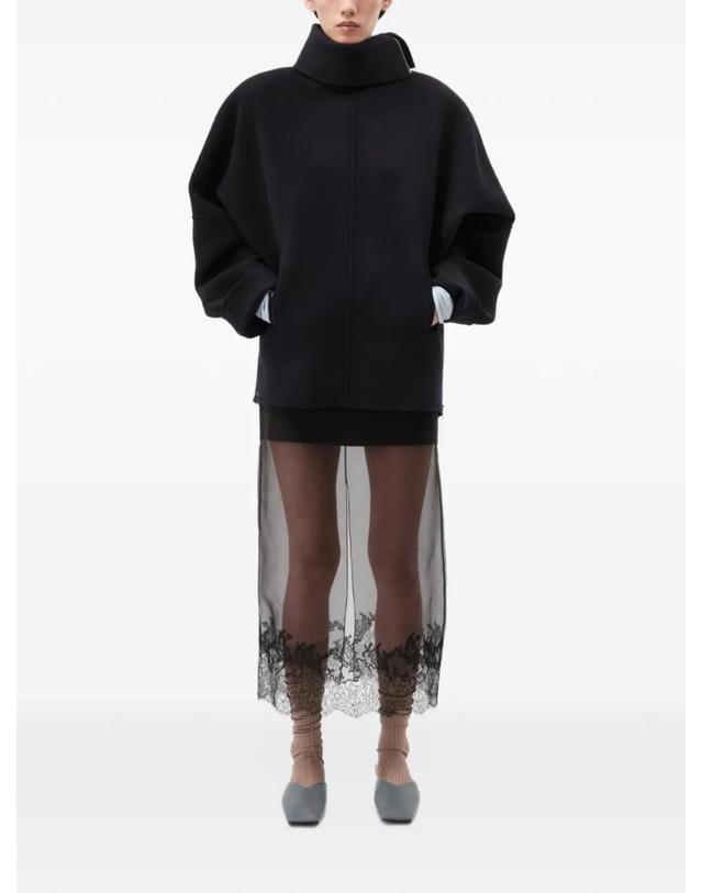 까르뱅 [해외직구] 26 FW 까르뱅 oversized fit zip neck coat 6262K21026 TP460066922 착용컷