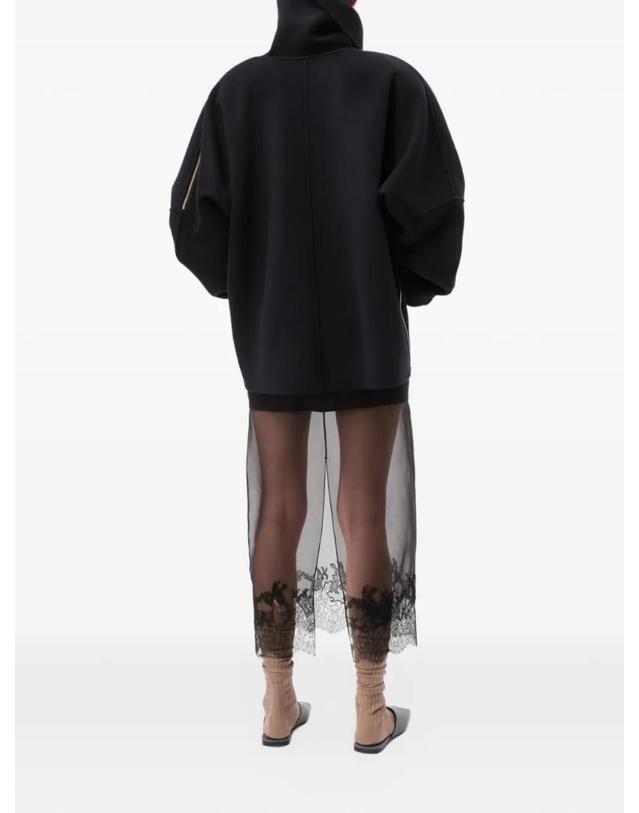 까르뱅 [해외직구] 26 FW 까르뱅 oversized fit zip neck coat 6262K21026 TP460066922 착용컷