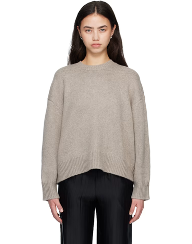 [해외직구] 26 FW Loulou de Saison 토프 피아 오버사이즈 캐시미어 스웨터 261473F096004