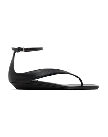 [해외직구] 26 FW Loulou de Saison 블랙 지오 플립플랍 샌들 261473F124001