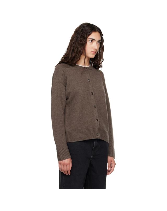 루루 드 시종 [해외직구] Loulou de Saison 브라운 아이더 LDS 울 캐시미어 가디건 AIDAR LDS TP876500520 착용컷