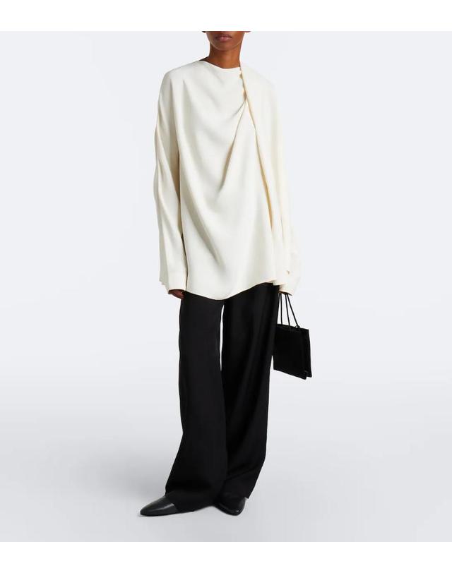 루루 드 시종 [해외직구] 26 FW Loulou de Saison Ellon 와이드 팬츠 TP581990813 착용컷
