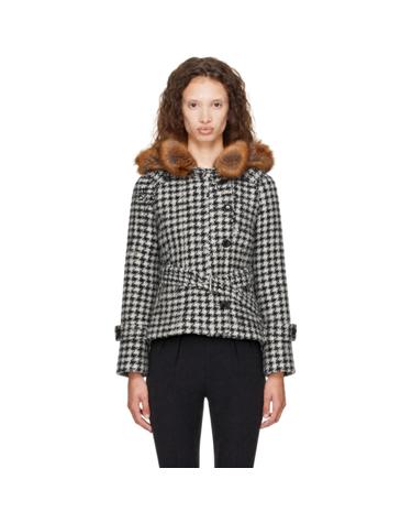 [해외직구] 26 FW KNWLS 블랙   화이트 베이비 파카 코트 262148F059000