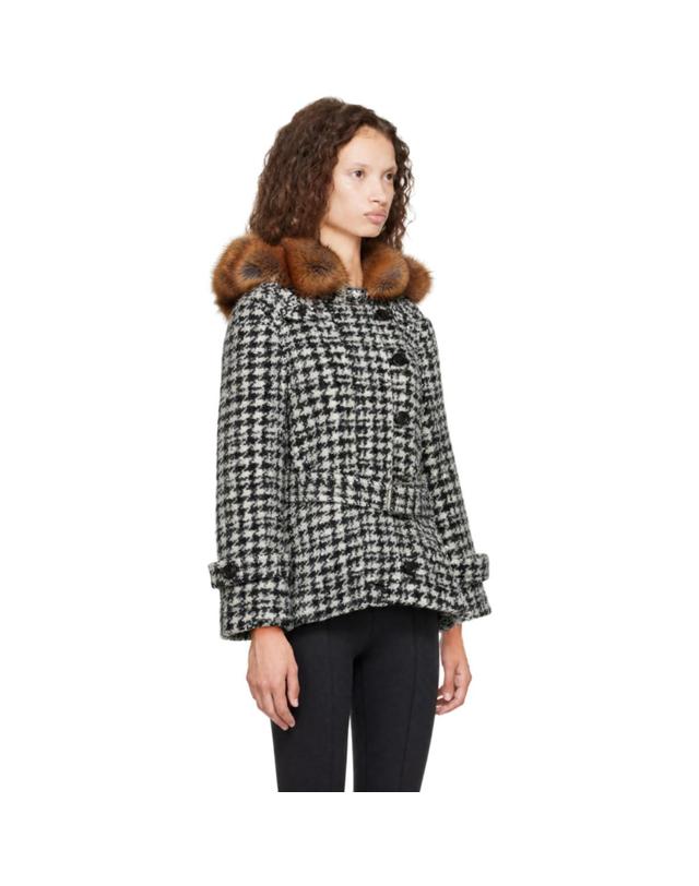 노울스 [해외직구] KNWLS 블랙 화이트 베이비 파카 코트 AW26 BAPA0HOU TP877932643 착용컷