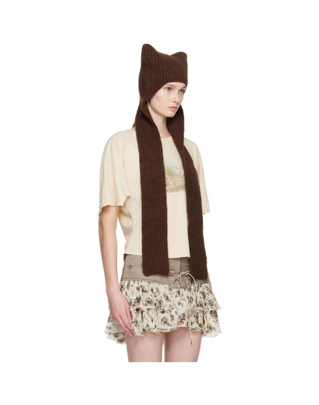 노울스 [해외직구] KNWLS 브라운 프레셔스 보넷 비니 AW26 PREB0BBRW TP878057447 착용컷