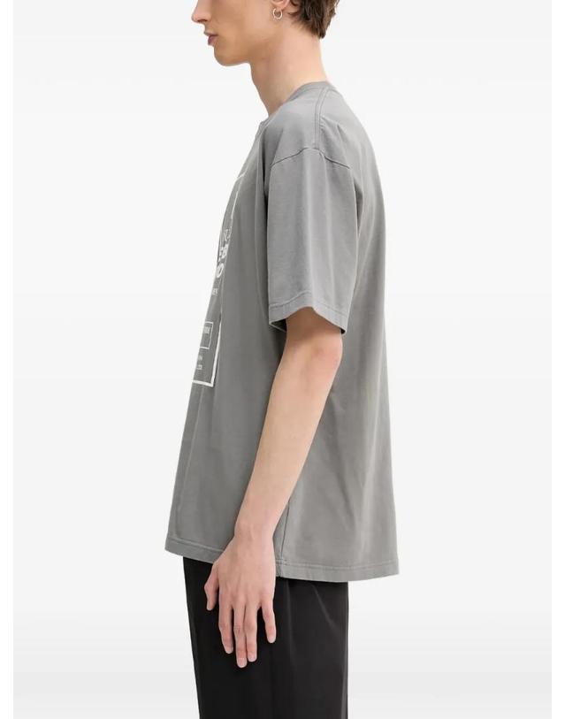 네이버후드 [해외직구] 26 FW 네이버후드 슬로건 프린트 티셔츠 251PCNHST15GREY TP458852006 착용컷