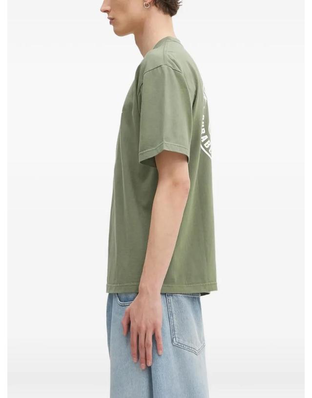 네이버후드 [해외직구] 26 FW 네이버후드 로고 프린트 티셔츠 242PCNHST02 TP458851926 착용컷