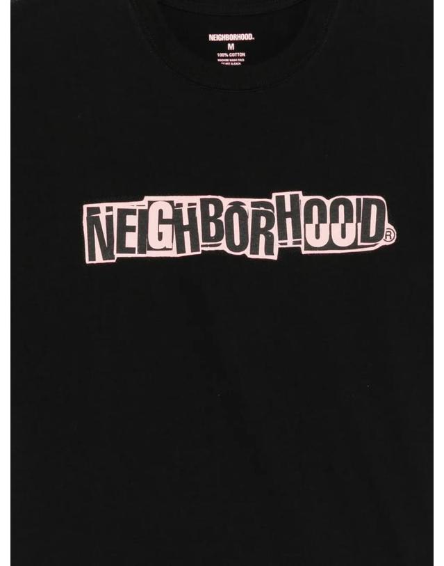 네이버후드 [해외직구] 26 FW 네이버후드 logo print T shirt 261PCNHST15 TP458554228 착용컷