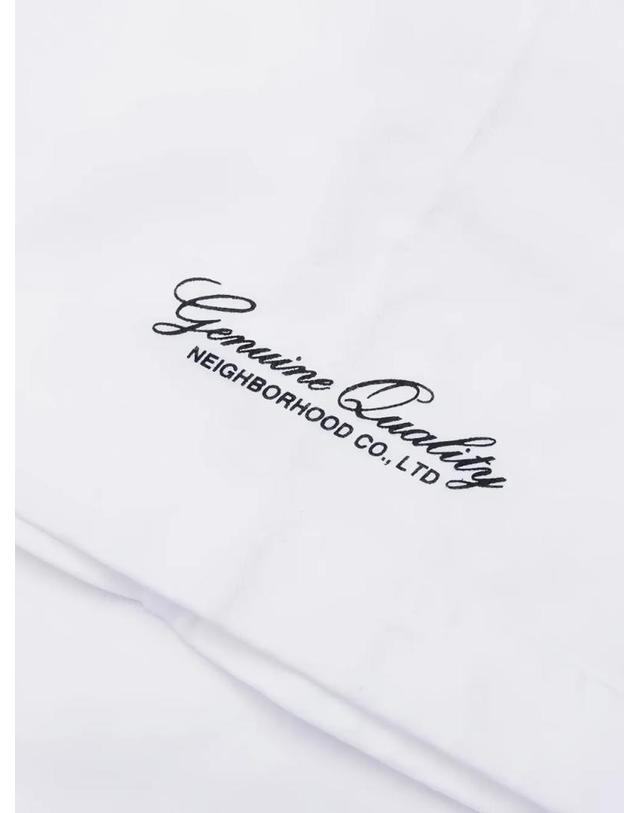 네이버후드 [해외직구] 26 FW 네이버후드 로고 프린트 티셔츠 252PCNHST02WHT TP455591300 착용컷