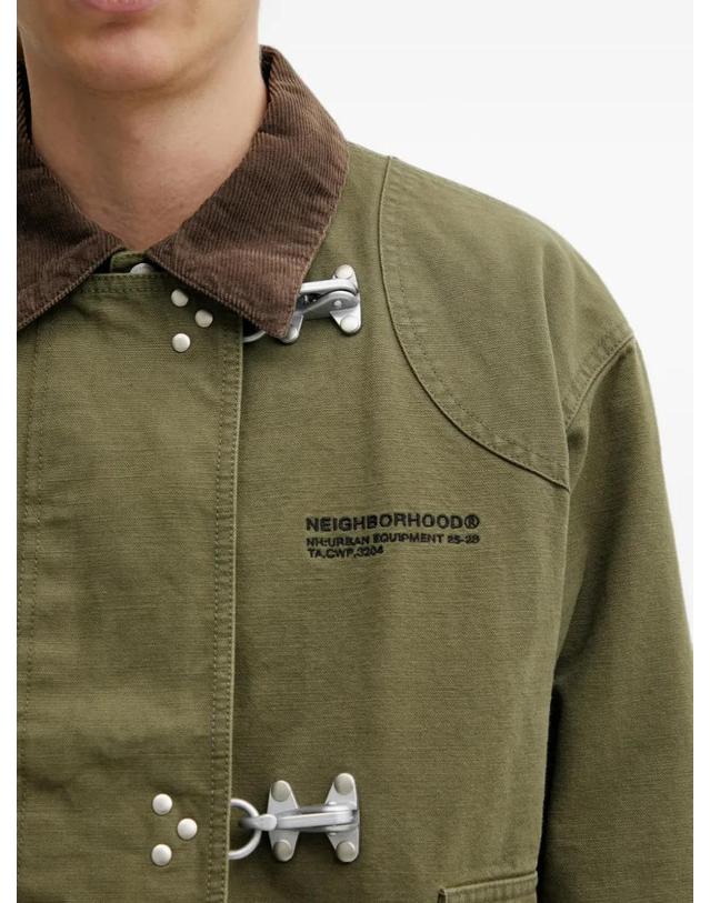 네이버후드 [해외직구] 26 FW 네이버후드 corduroy collar bomber jacket 252AQNHJKM02 TP455727714 착용컷