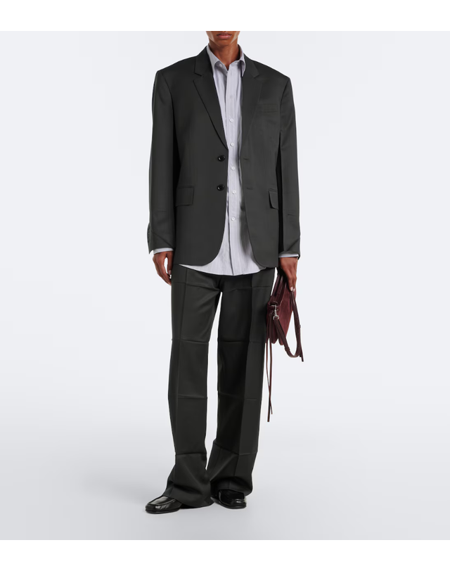 피비 파일로 [해외직구] 26 FW Phoebe Philo 울 모헤어 블레이저 TP581703839 착용컷