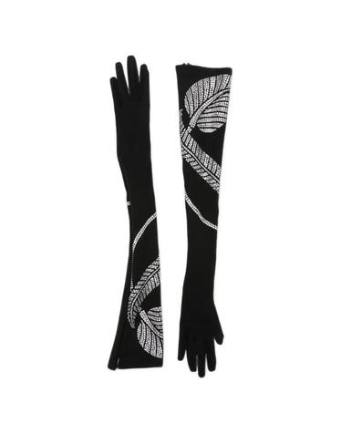 [해외직구] 26 FW 데이비드 코마 크리스털 장식 롱 장갑 SS26DKGLOVES03 TP457370989