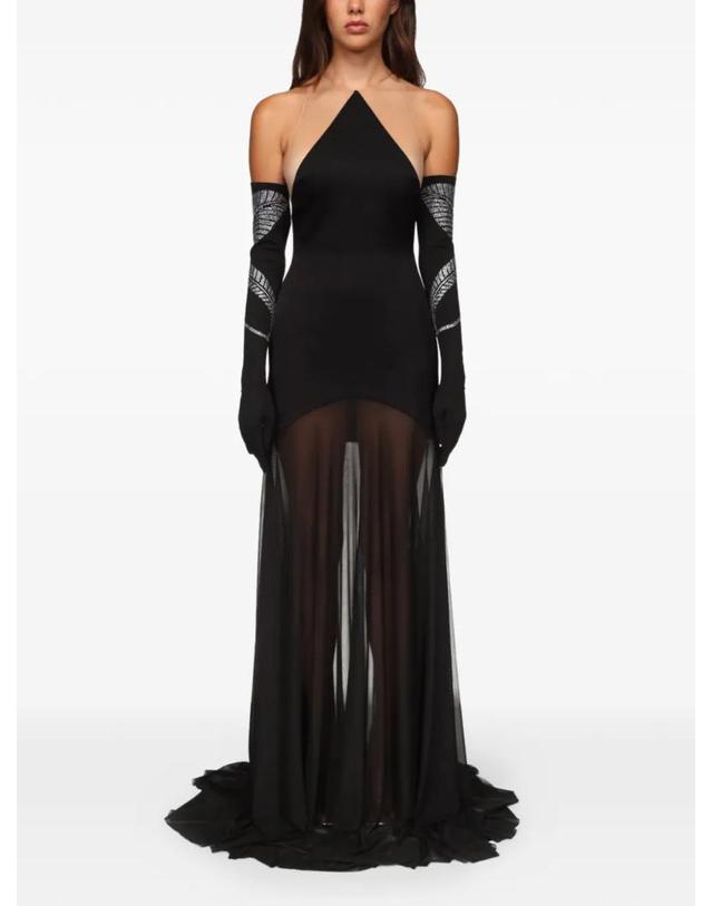데이비드 코마 [해외직구] 26 FW 데이비드 코마 halterneck maxi dress SS26DK12DLASATIBLACK TP454751870 착용컷