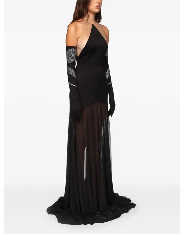 데이비드 코마 [해외직구] 26 FW 데이비드 코마 halterneck maxi dress SS26DK12DLASATIBLACK TP454751870 착용컷