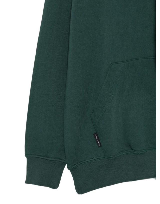 패밀리 퍼스트 [해외직구] 26 FW 패밀리 퍼스트 logo print cotton hoodie HS2405GREEN TP459382071 착용컷