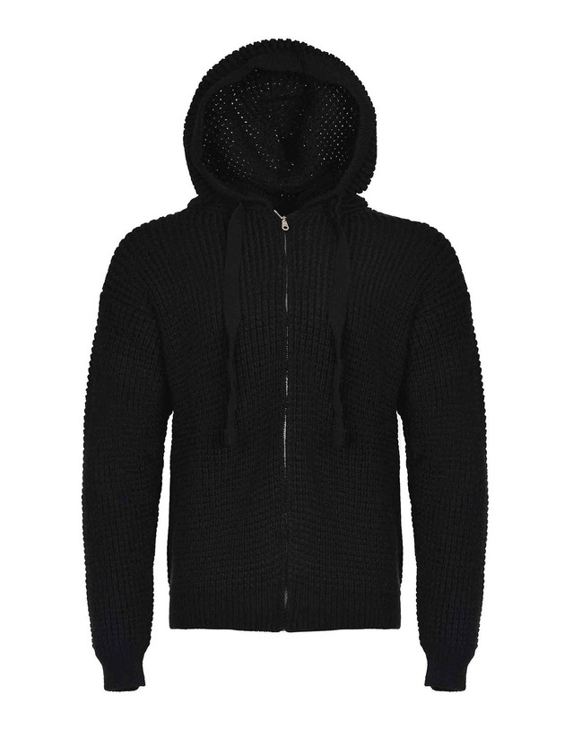 패밀리 퍼스트 [해외직구] 25FW 패밀리퍼스트 스웨트 셔츠 Made From A 울 블렌드 SWF2507BLACK TP576331020 착용컷