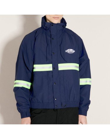 [해외직구] 26 FW 퍼킹어썸 리플렉티브 트림 하이넥 후드 자켓 블루 FA1896 BLUE