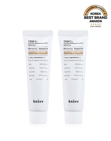 [하나만사도무료배송][듀오1+1][피부재생] 크니브 EGF 젠틀 리버스 탄력 수분 앰플 30ml+30ml