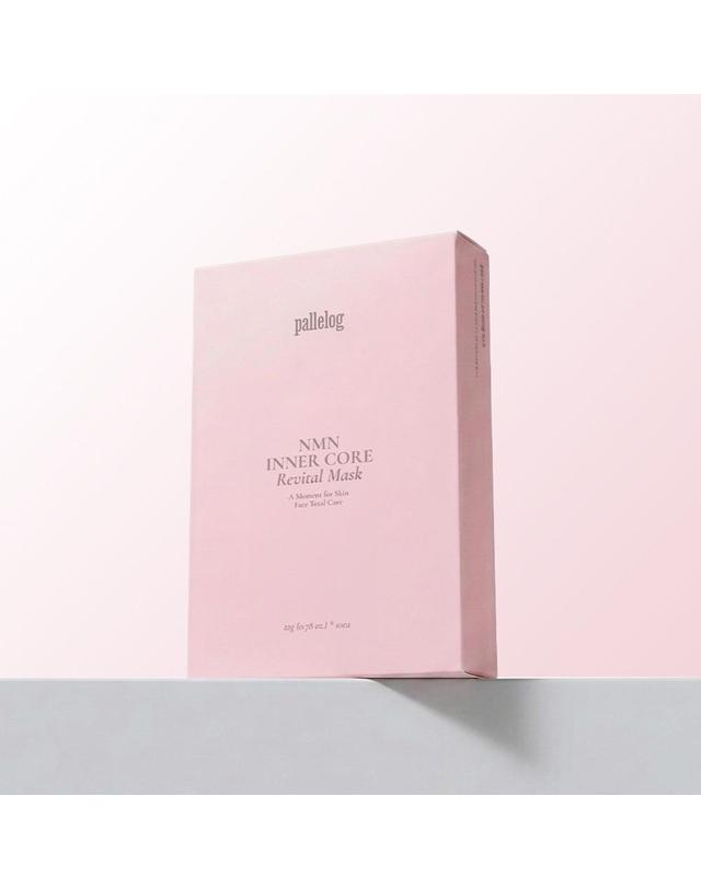 크니브 [피부컨디션광채]팔레로그 NMN 이너 코어 리바이탈 탄력 저자극 수분 마스크팩 30매 (총35매) 착용컷